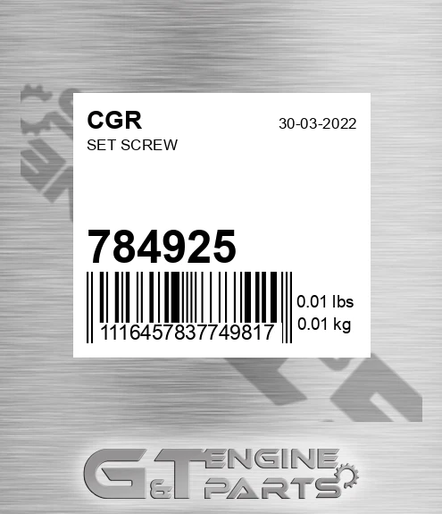 784925 Set Screw
