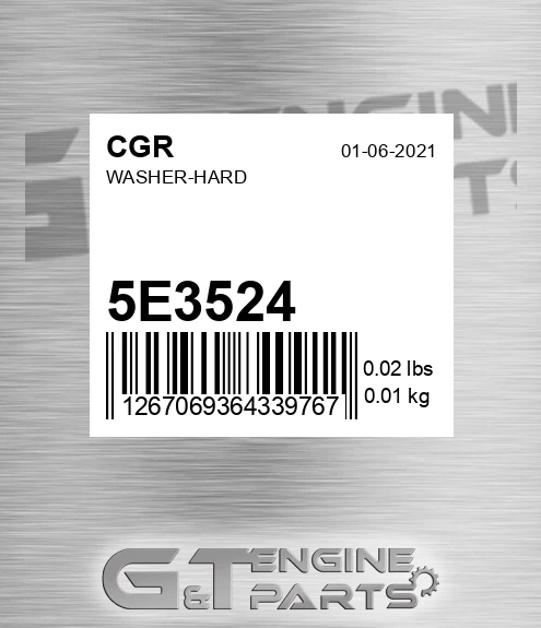 5E3524 Washer-hard
