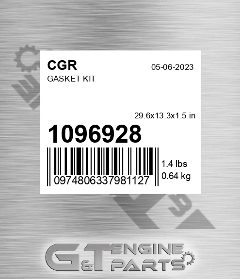 1096928 CGR Gasket Kit