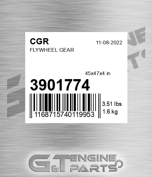 3901774 Flywheel Gear