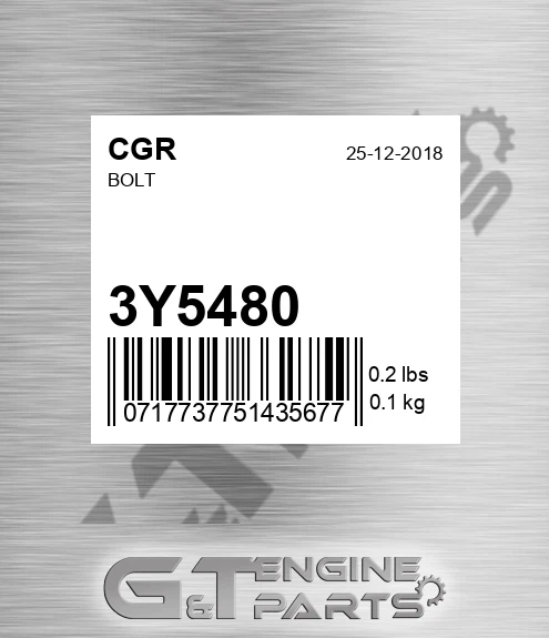 3Y5480 CGR Bolt