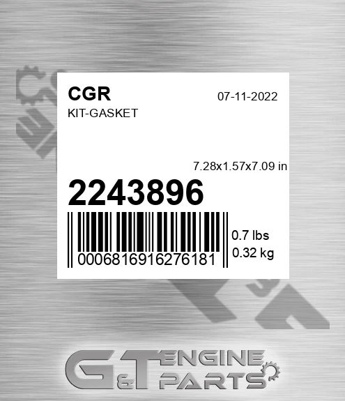 2243896 CGR Kit-gasket