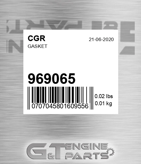 969065 Gasket