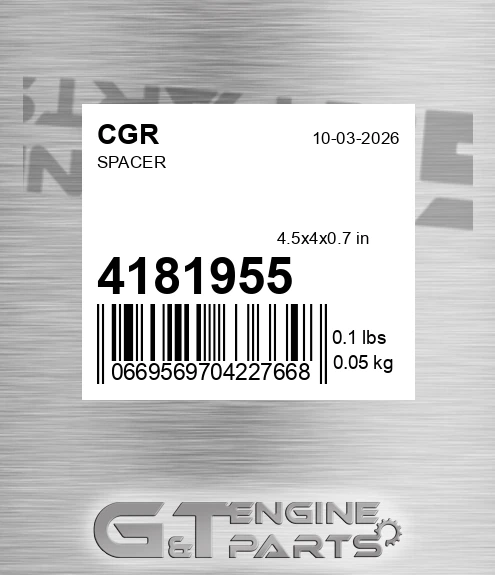 4181955 Spacer for CGR