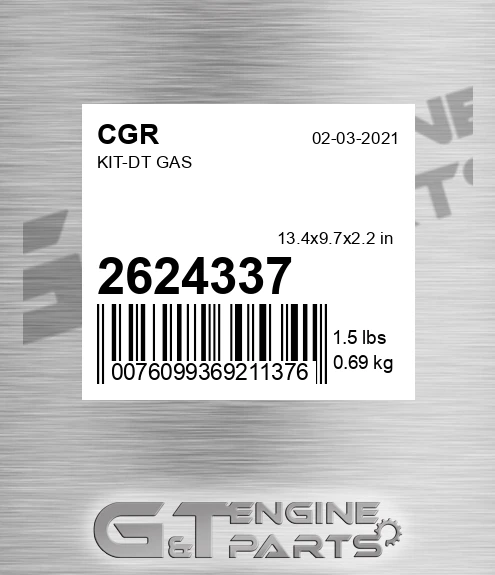2624337 Kit-dt Gas for CGR