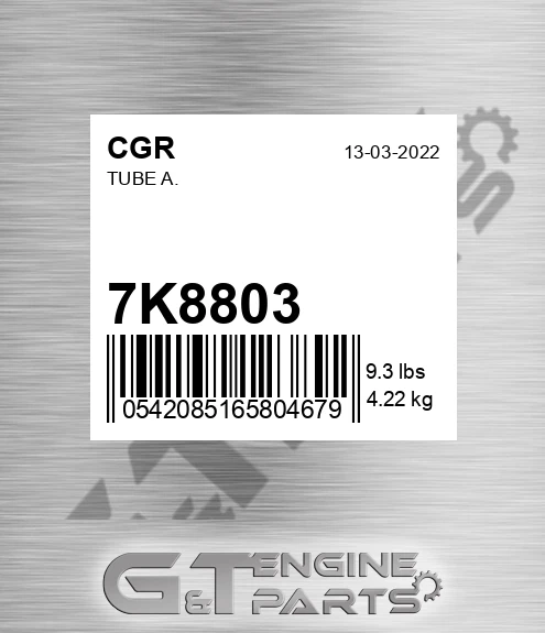 7K8803 Tube A.