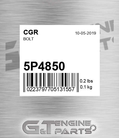 5P4850 Bolt for CGR