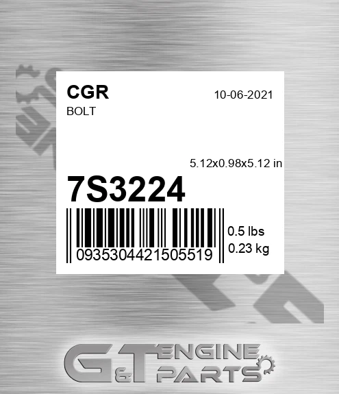 7S3224 CGR Bolt
