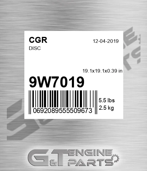 9W7019 CGR Disc
