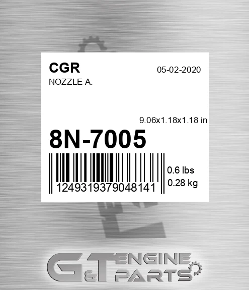 8N-7005 CGR Nozzle A.