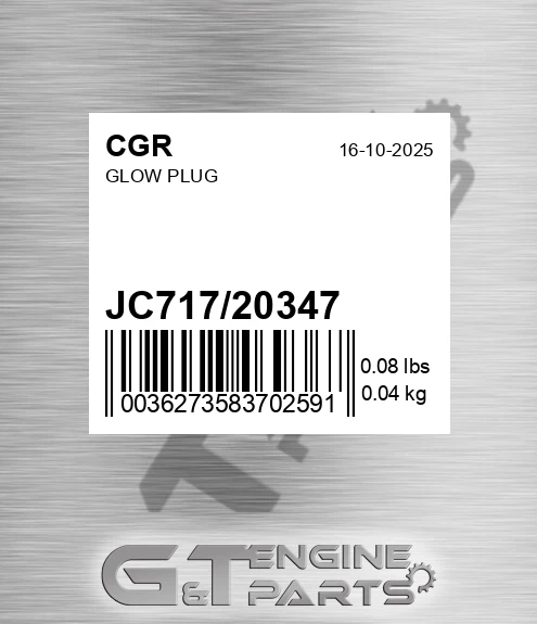 JC717/20347 Glow Plug