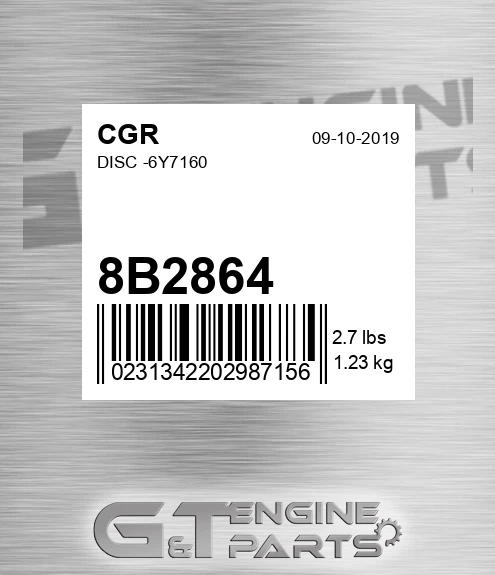 8B2864 CGR Disc -6y7160