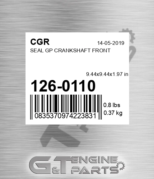 126-0110 CGR Seal Gp Crankshaft Front