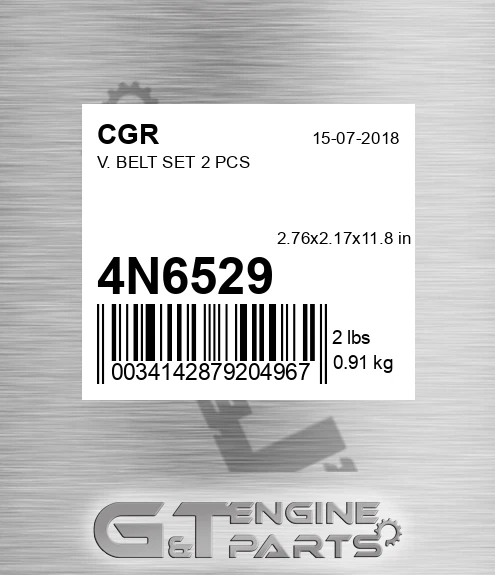 4N6529 CGR V. Belt Set 2 Pcs