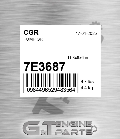 7E3687 CGR Pump Gp.