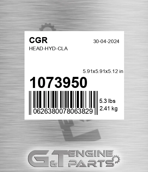 1073950 Head-hyd-cla for CGR