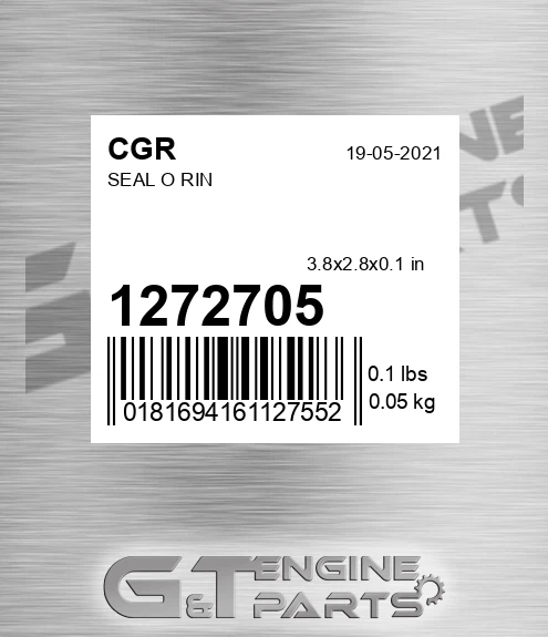 1272705 CGR Seal O Rin