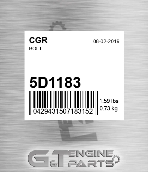 5D1183 CGR Bolt