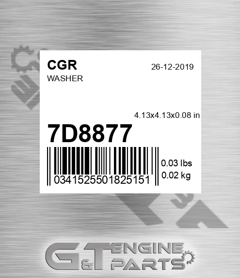 7D8877 Washer