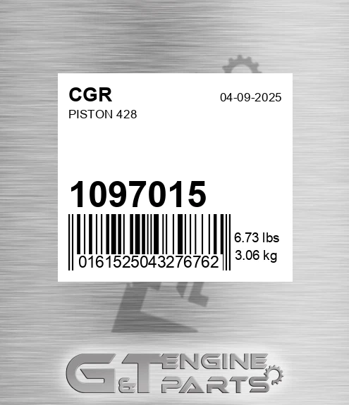 1097015 CGR Piston 428