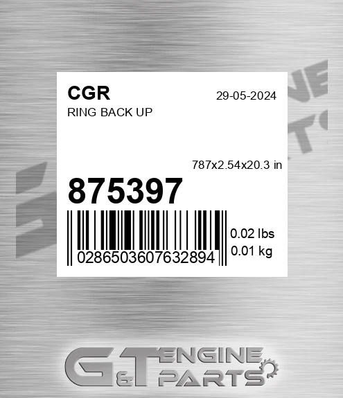 875397 CGR Ring Back Up