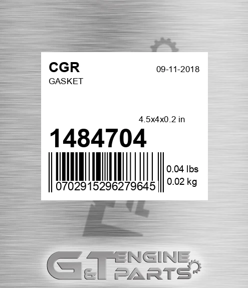 1484704 CGR Gasket