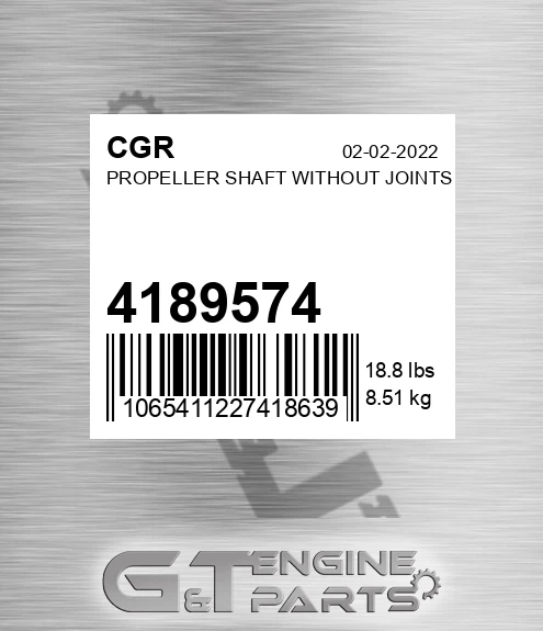 4189574 Propeller Shaft Without Joints