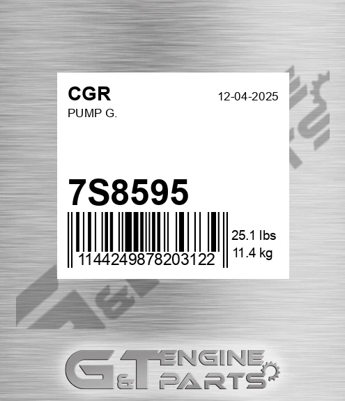 7S8595 Pump G.