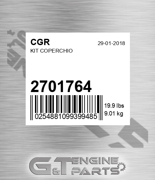 2701764 CGR Kit Coperchio
