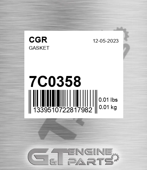 7C0358 Gasket