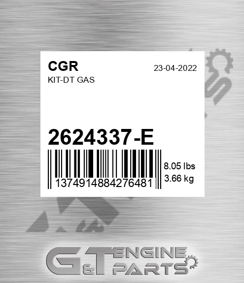 2624337-E CGR Kit-dt Gas