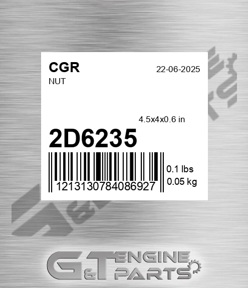 2D6235 CGR Nut