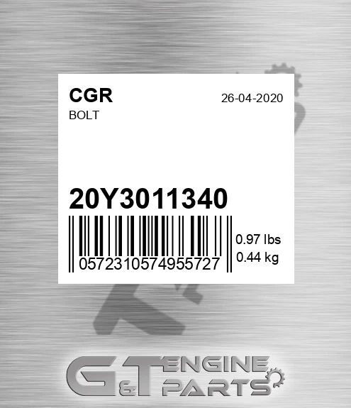 20Y3011340 Bolt