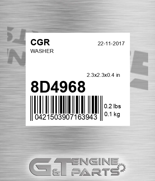 8D4968 CGR Washer