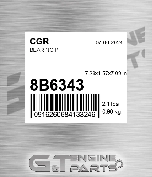 8B6343 CGR Bearing P