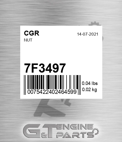 7F3497 Nut