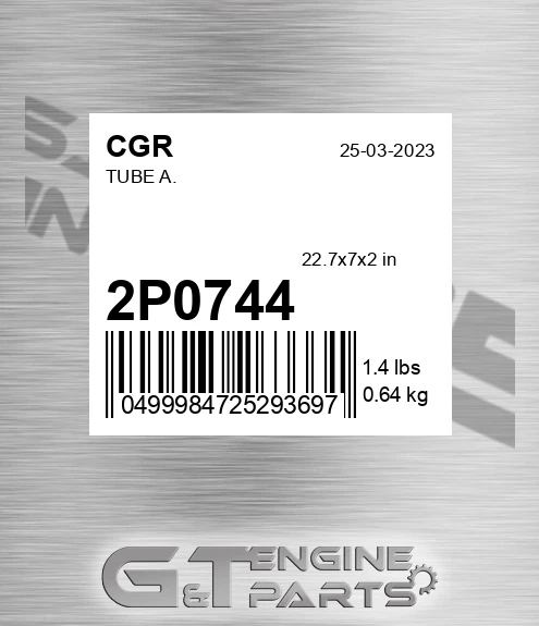 2P0744 Tube A.
