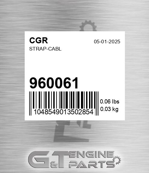 960061 CGR Strap-cabl
