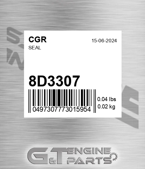 8D3307 CGR Seal