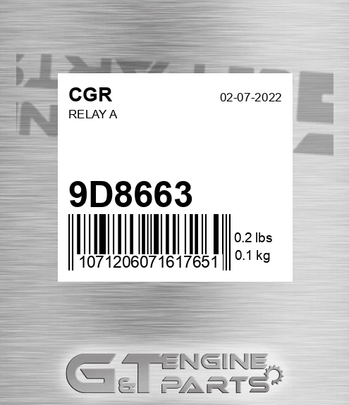 9D8663 Relay A