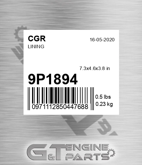 9P1894 Lining