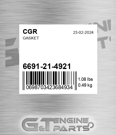 6691-21-4921 Gasket