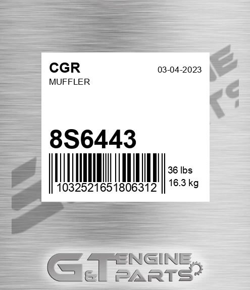 8S6443 CGR Muffler