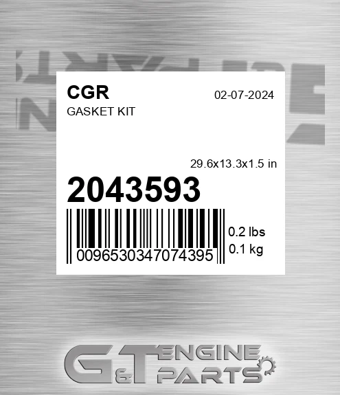 2043593 CGR Gasket Kit