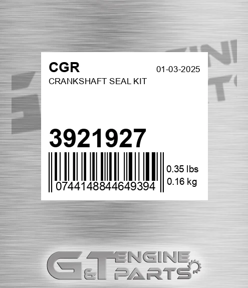 3921927 Crankshaft Seal Kit