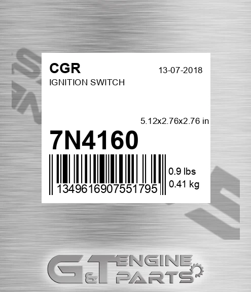 7N4160 CGR Ignition Switch
