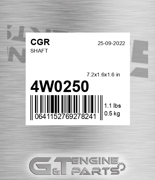 4W0250 CGR Shaft