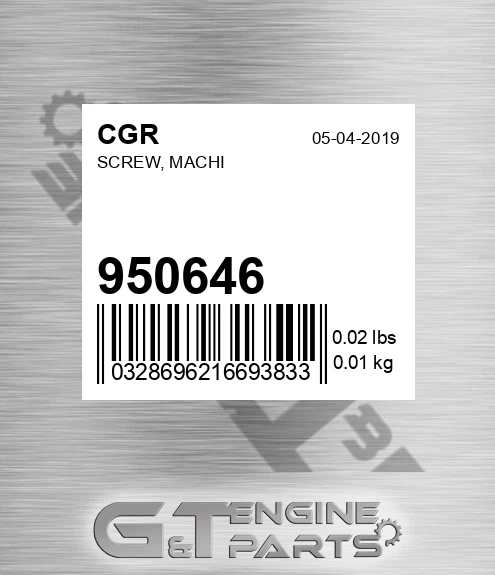 950646 Screw, Machi