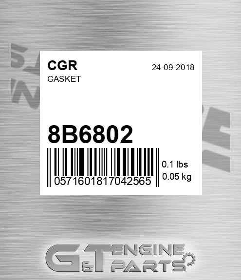 8B6802 Gasket