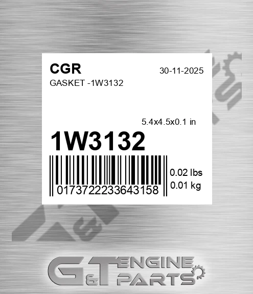 1W3132 Gasket - for CGR
